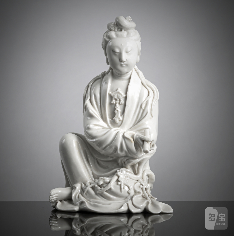 A fine Dehua figure of seated Guanyin